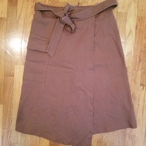 Wrap Midi Skirt